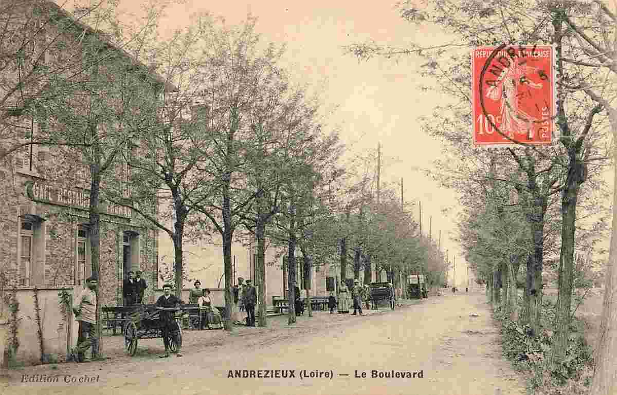 Andrézieux-Bouthéon. Le Boulevard, 1911
