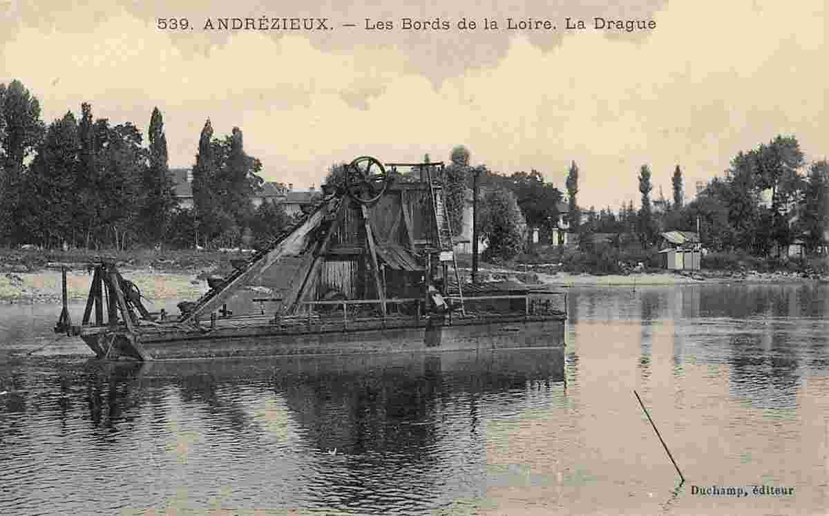 Andrézieux-Bouthéon. Les Bords de la Loire, la Drague