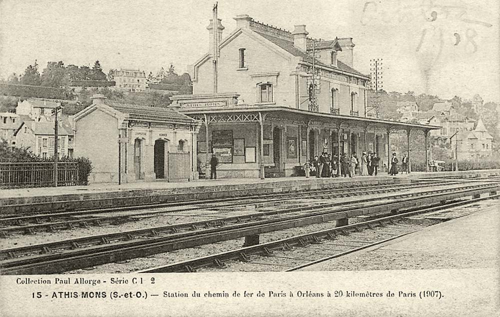 Athis-Mons. Station du Chemin de Fer de Paris à Orléans à 20 kilomètres de Paris, 1907