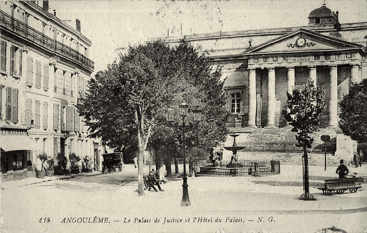 Angoulême. Le Palais de Justice et l'Hôtel du Palais