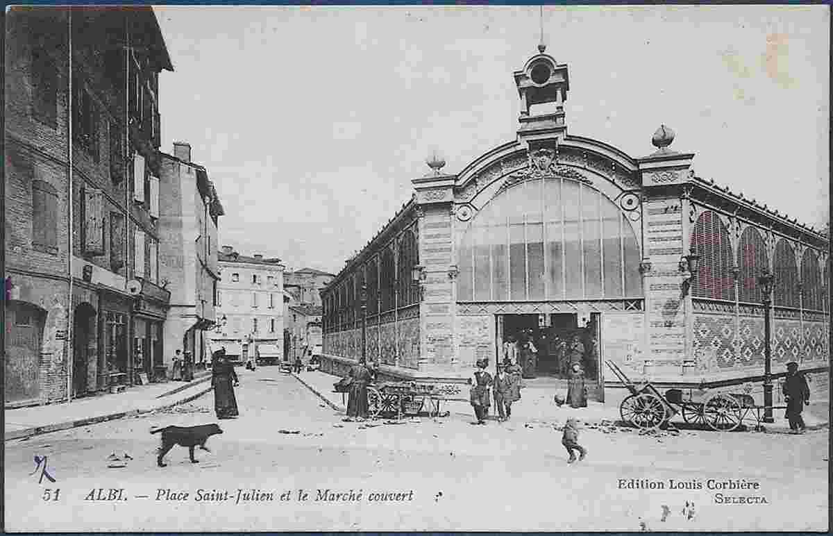 Albi. Le Marché couvert, Place Saint Julien