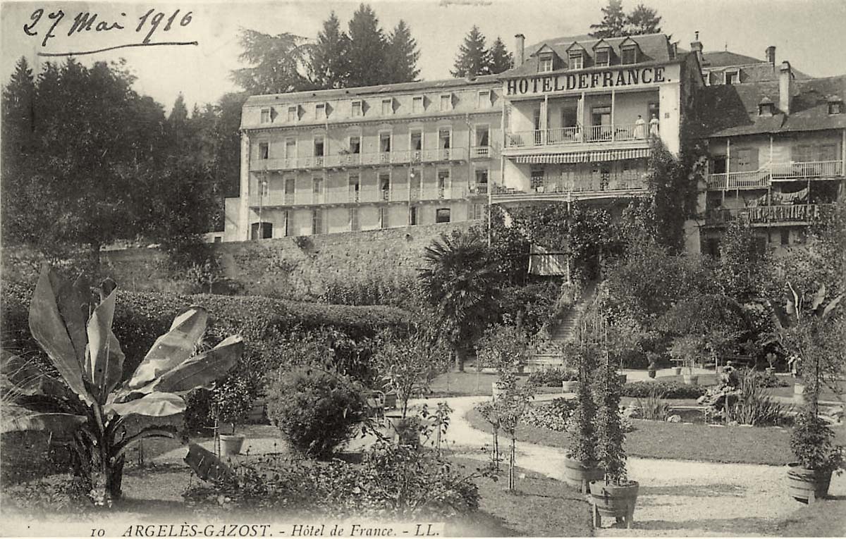 Argelès-Gazost. Hôtel de France, 1916