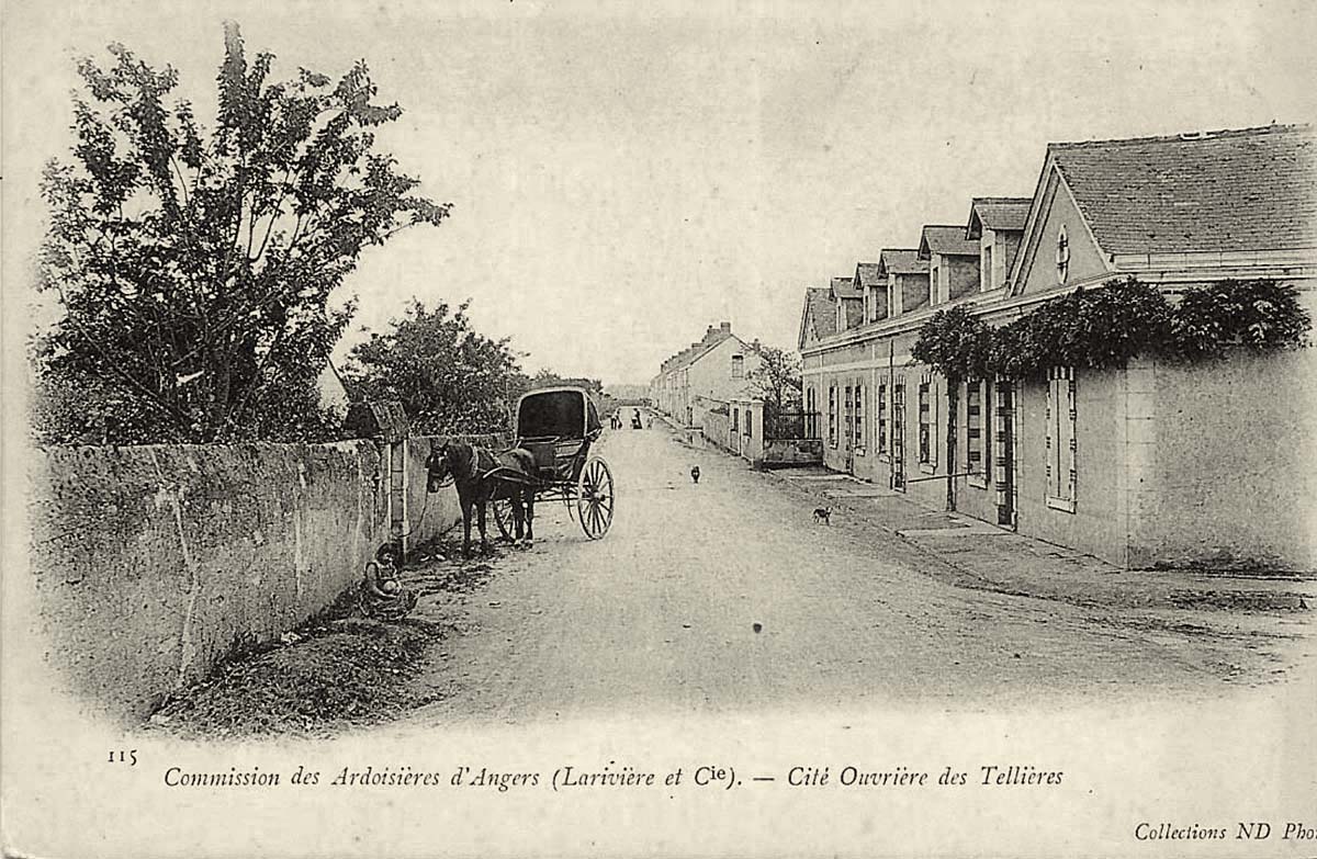 Angers. Commission des Ardoisières d'Angers, Cité Ouvrière des Tillière, 1905