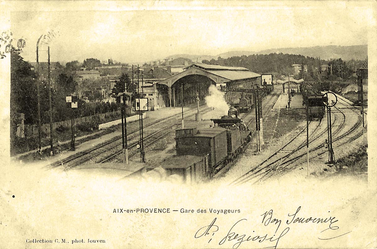 Aix-en-Provence. Gare des Voyageurs, 1904