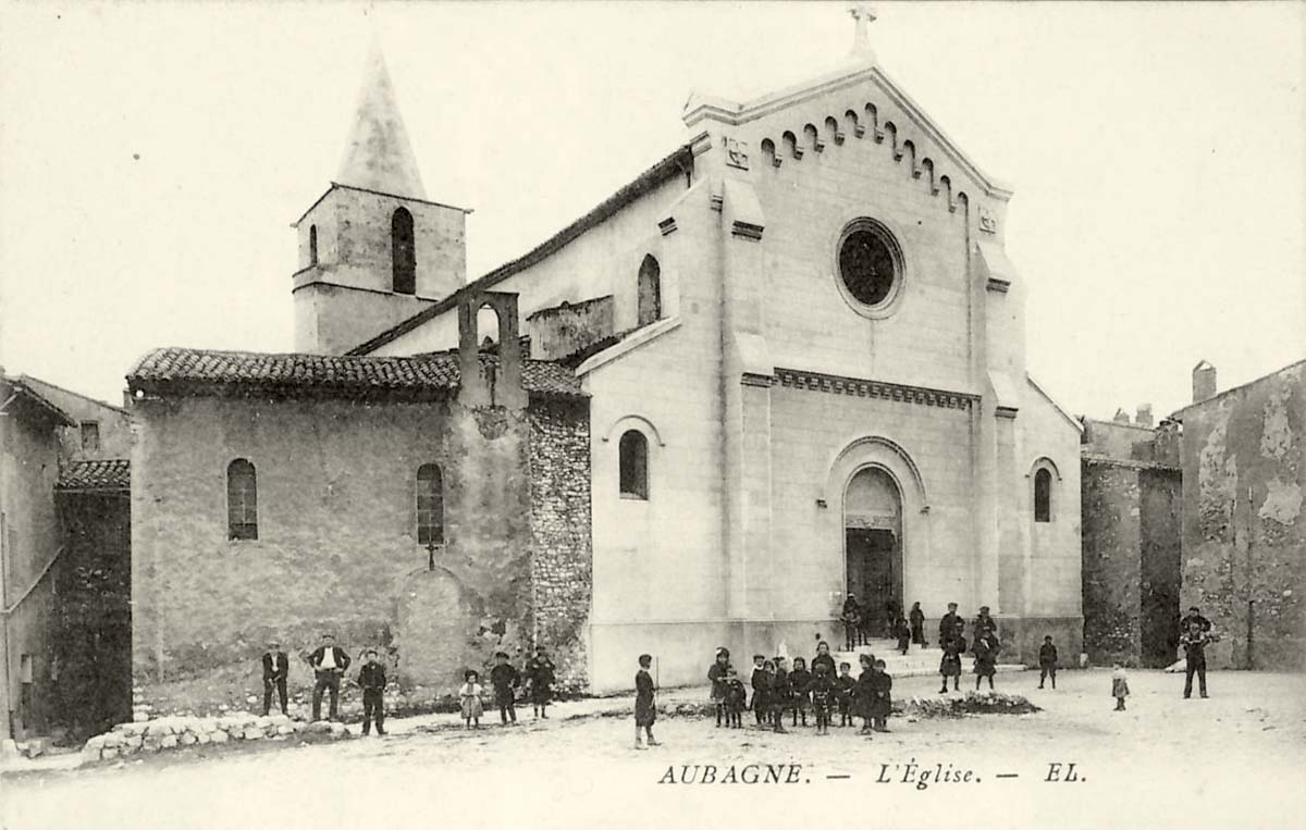 Aubagne. L'Église, 1915