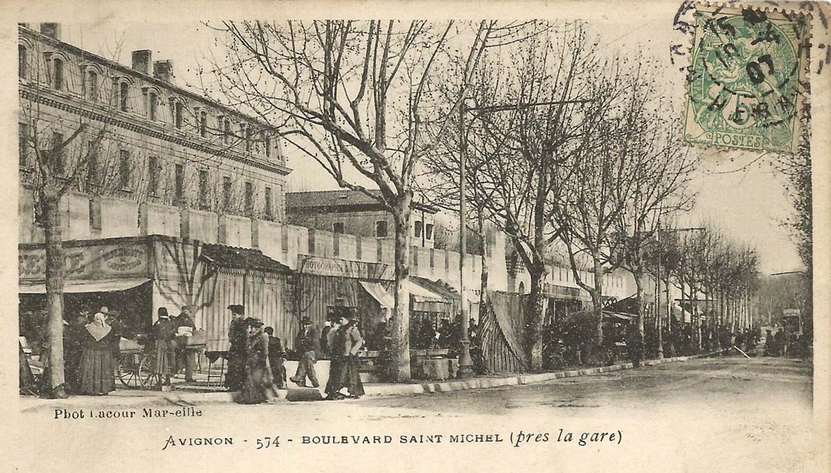 Avignon. Boulevard Saint-Michel (près la gare), 1907