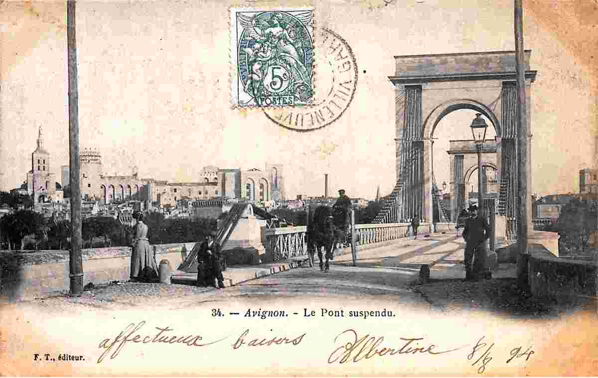 Avignon. Le Pont Suspendu