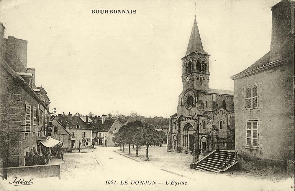 Bourbon-l'Archambault. Le Donjon, l'Église, 1934