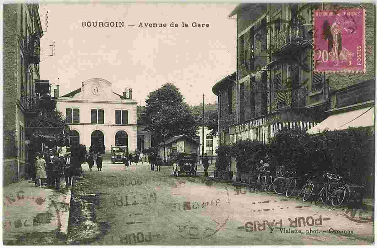 Bourgoin-Jallieu. Bourgoin - Avenue de la Gare, Café et restaurant