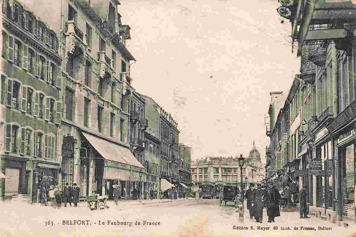 Belfort. Faubourg de France, 1919