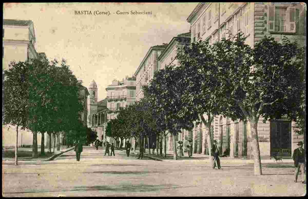 Bastia. Cours Sebastiani, 1906