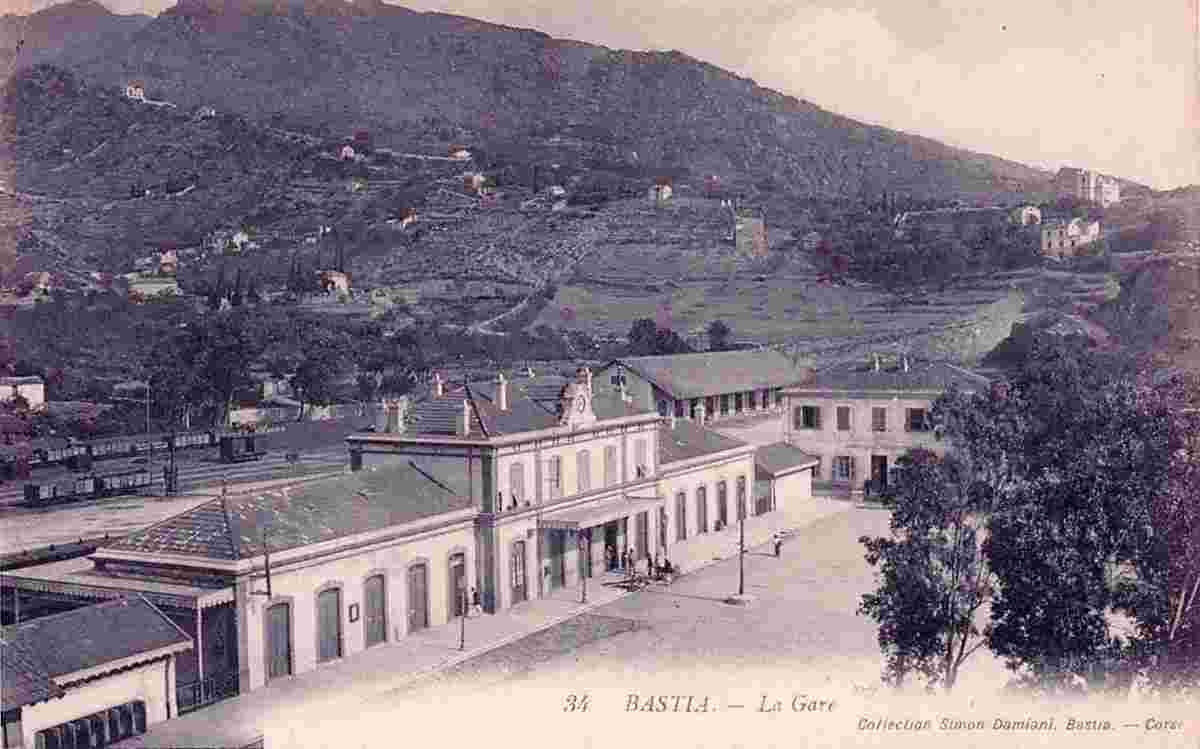 Bastia. La Gare, 1913