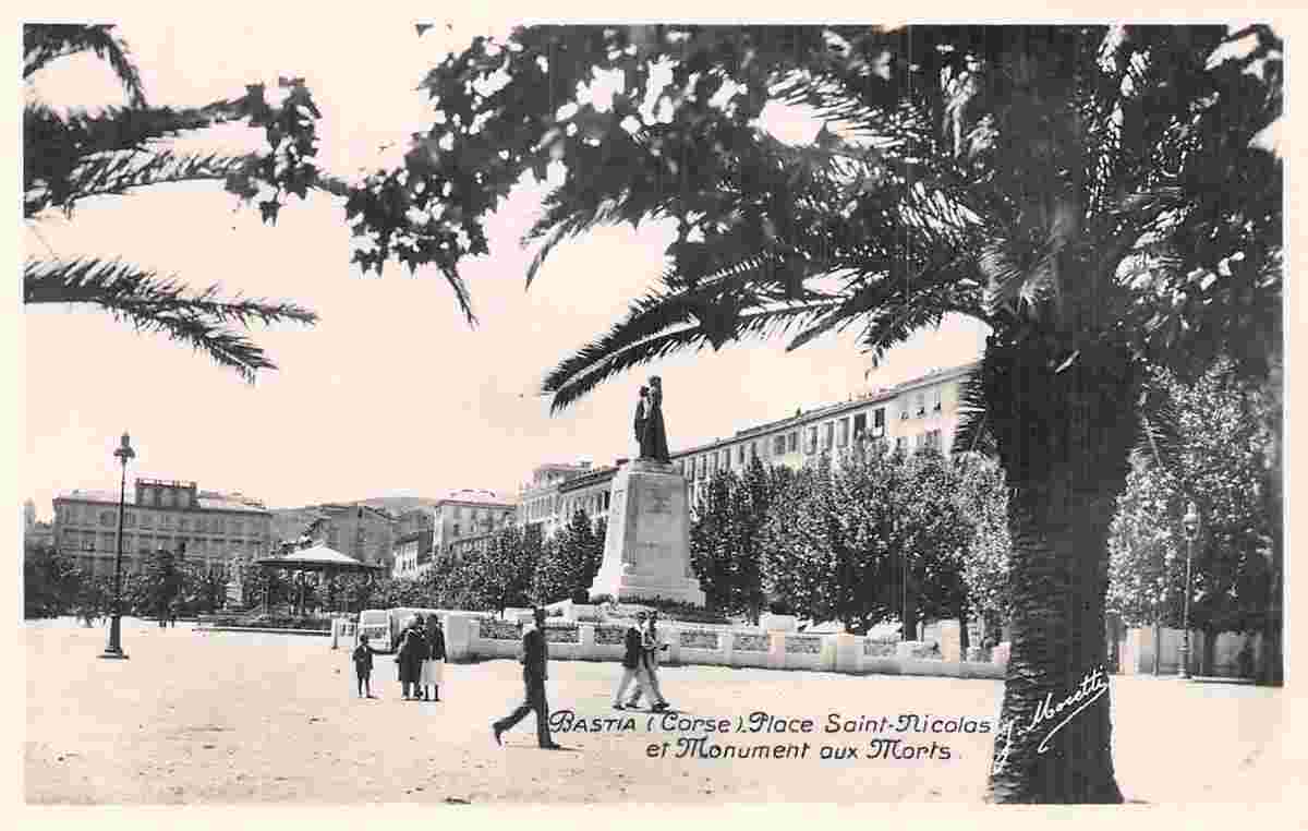 Bastia. Place Saint-Nicolas, Monument aux Morts