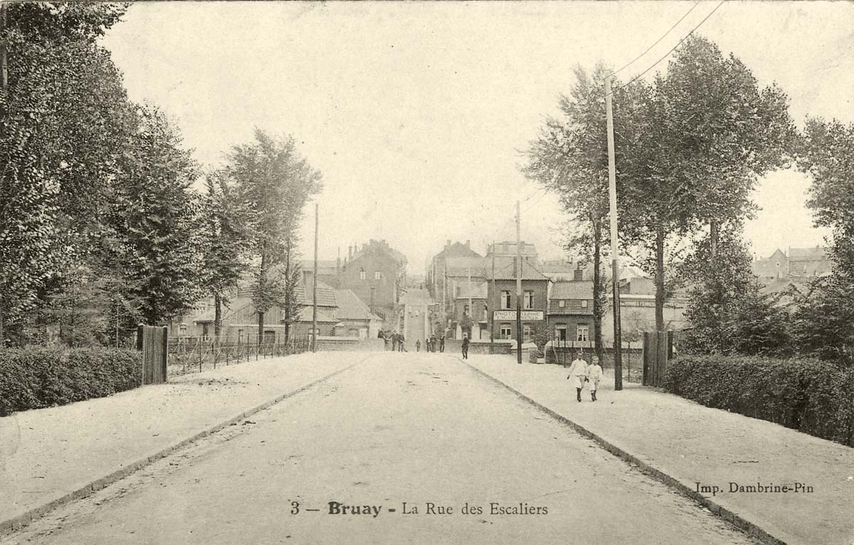 Bruay-la-Buissière. La Rue des Escaliers, 1906