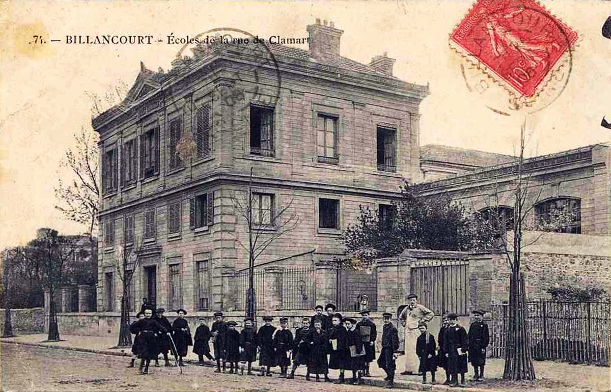 Boulogne-Billancourt. Écoles de la Rue de Clamart, 1906