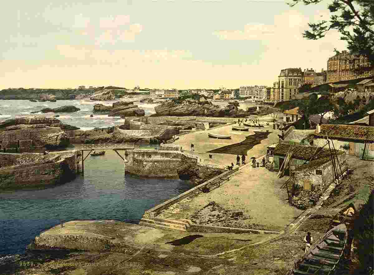 Biarritz. Port de pêche, 1890