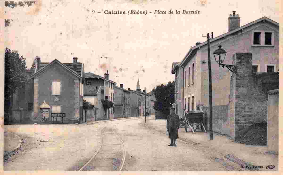 Caluire-et-Cuire. Place de la Bascule, 1918