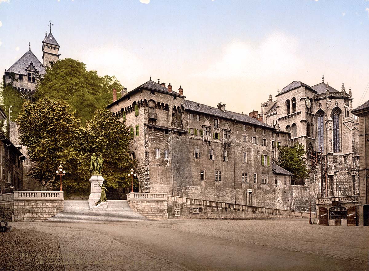Chambéry. Château et monument Maistre, 1890
