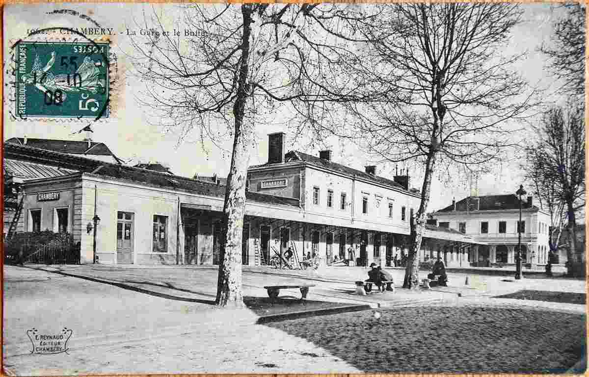Chambéry. La Gare, 1908