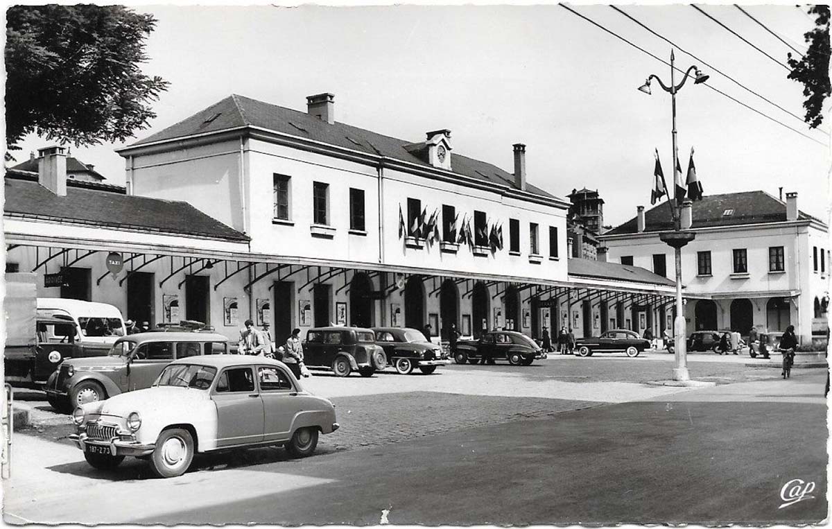 Chambéry. La Gare, 1955