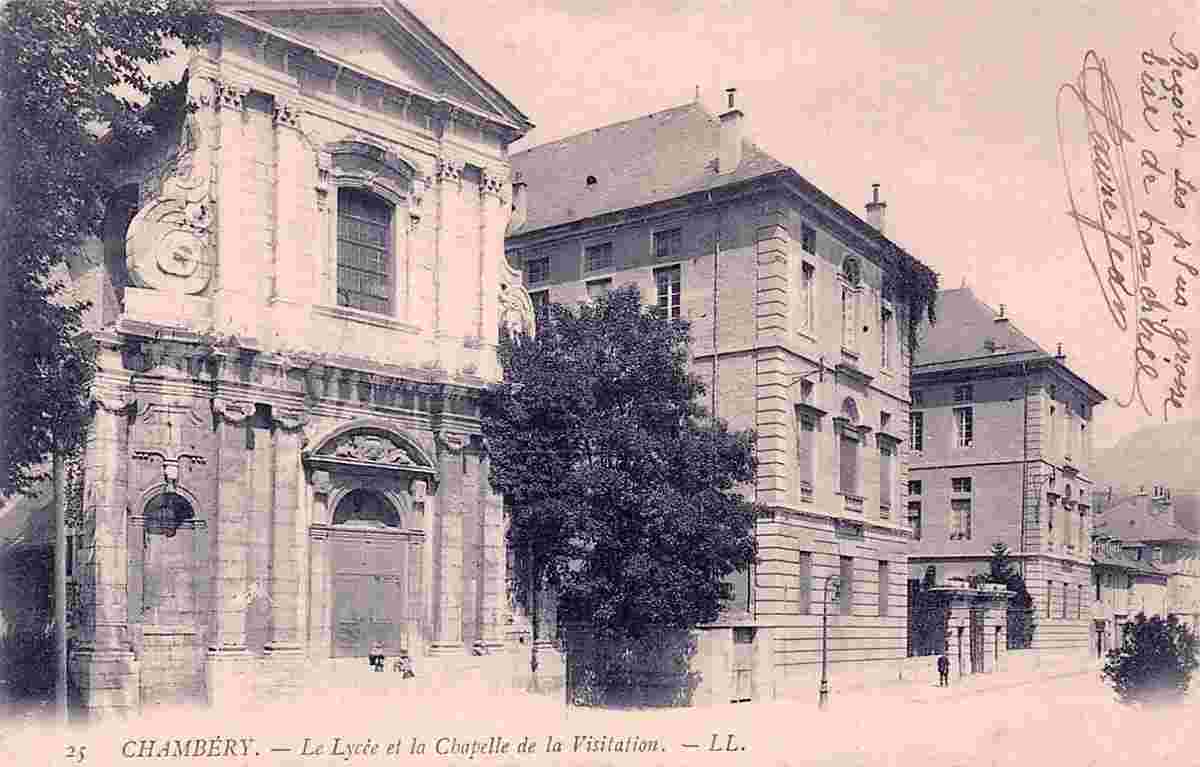 Chambéry. Le Lycée et la Chapelle de la Visitation