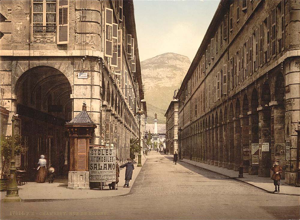 Chambéry. Rue de Boigne, 1890