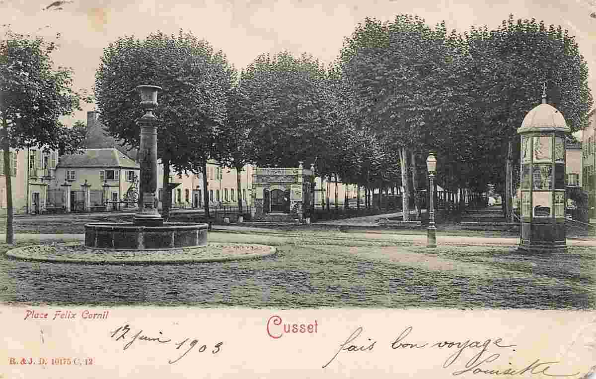 Cusset. Place Felix Cornil, 1903