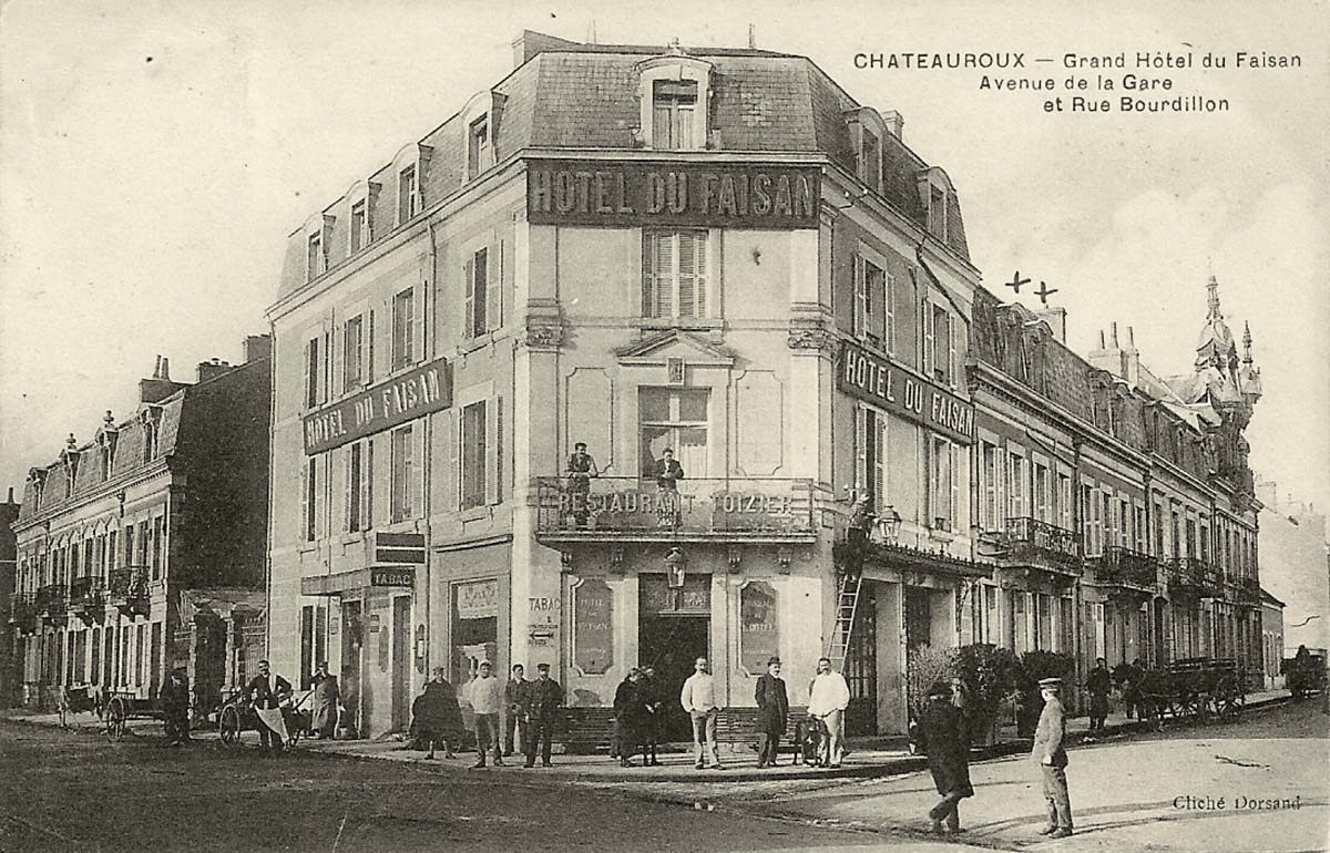 Châteauroux. Avenue de la Gare, Hôtel du Faisan