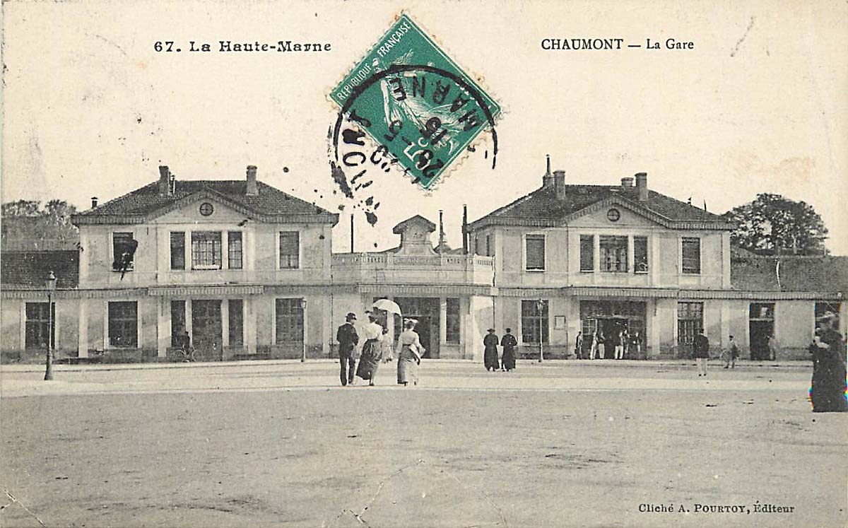Chaumont. La Gare, 1915