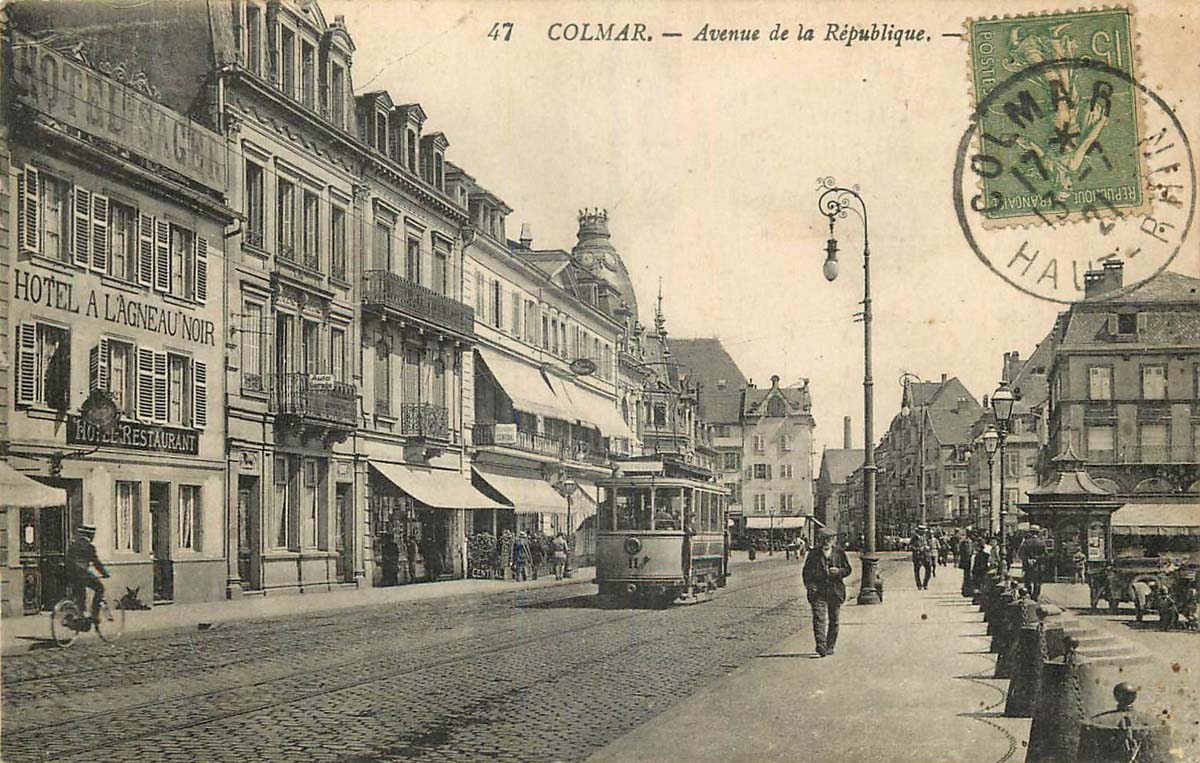 Colmar. Avenue de la République, 1921