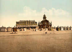 Calais. Plage et casino, 1890