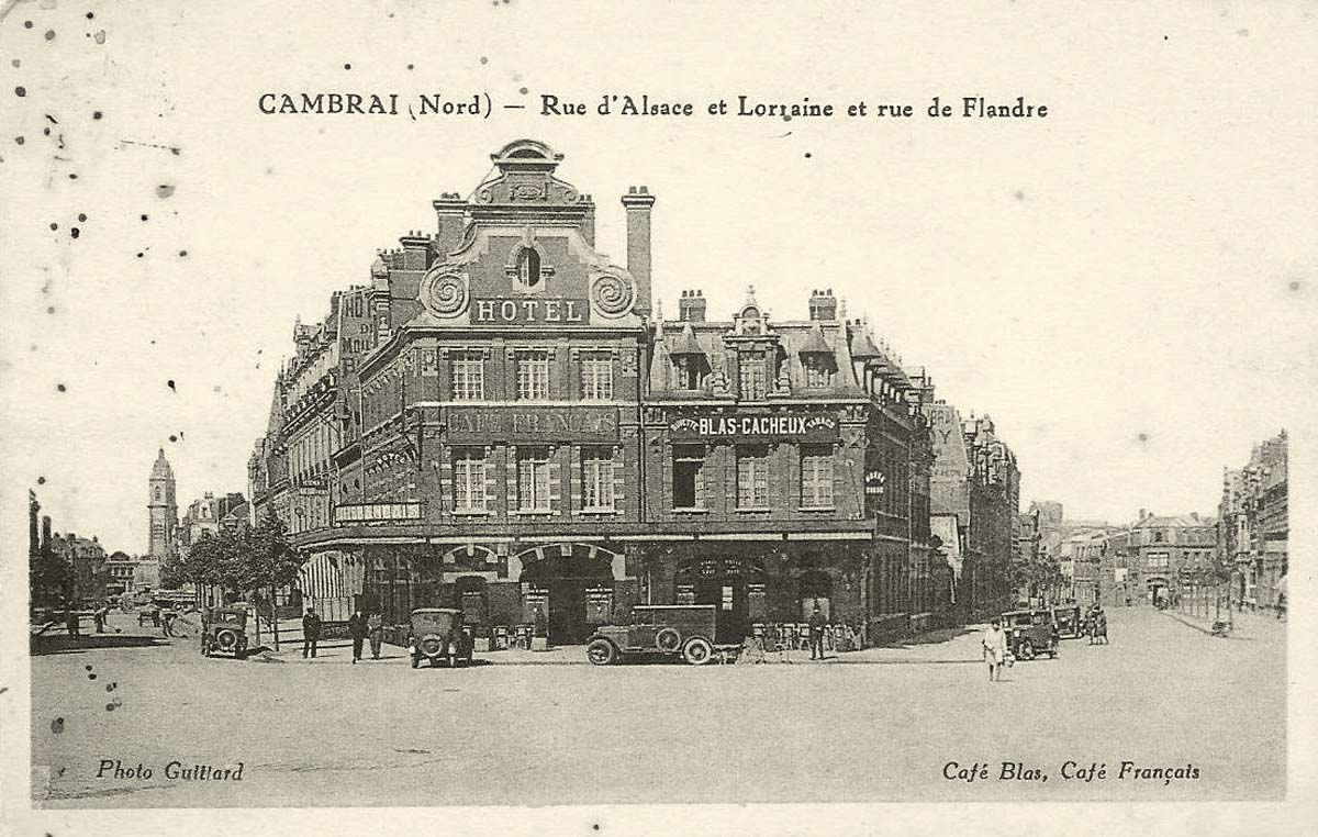 Cambrai. Rue d'Alsace et Lorraine et rue de Flandre