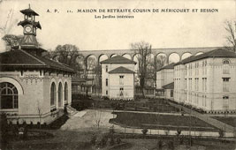 Cachan. Les Jardins intérieurs, Maison de Retraite cousin de Méricourt et Besson