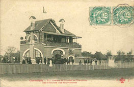 Champigny-sur-Marne. Champ de Course du Tremblay, les Tribunes des Propriétaires, 1907