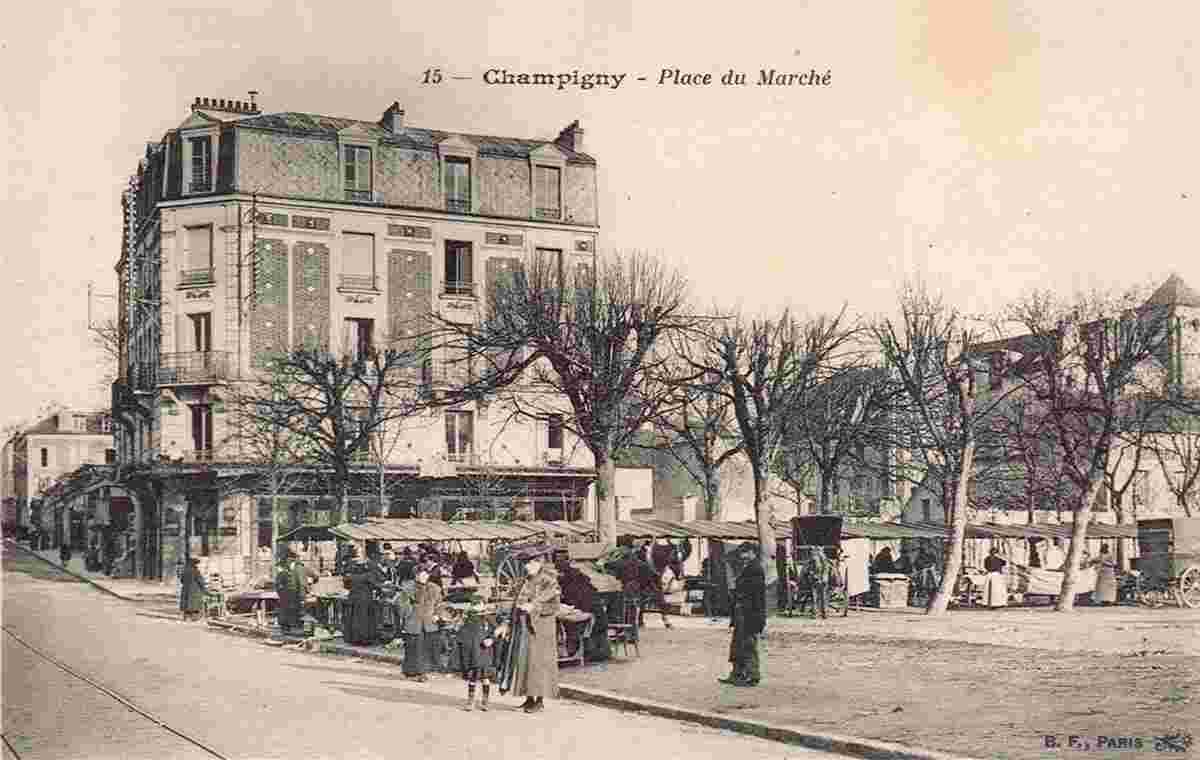 Champigny-sur-Marne. Place du Marché