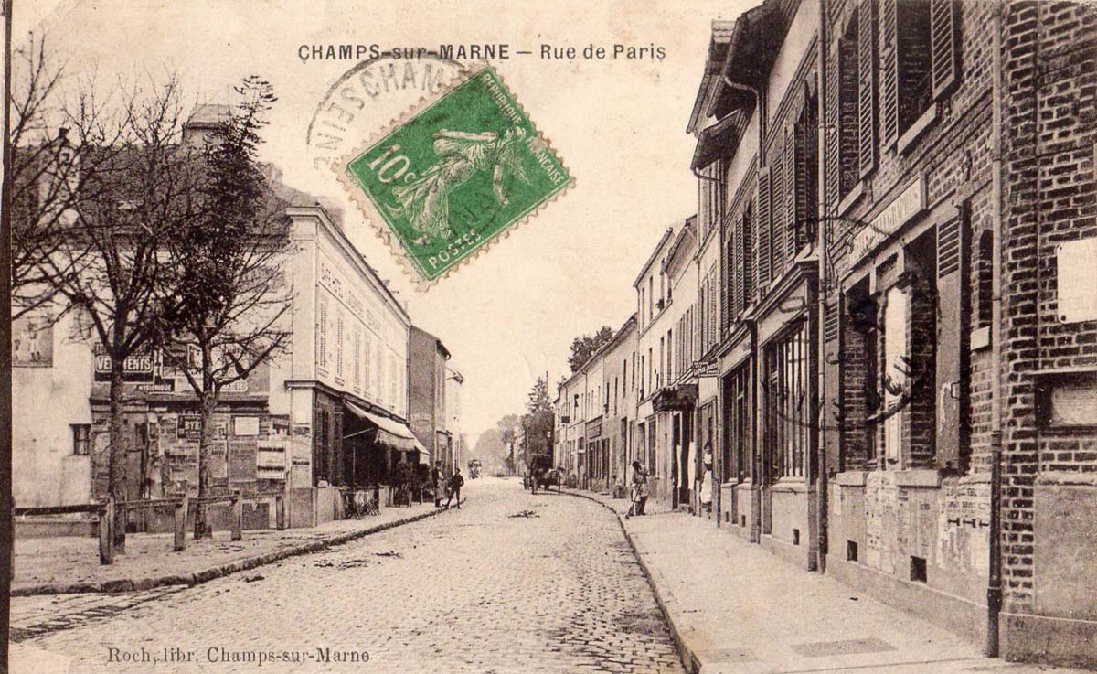 Champs-sur-Marne. La Rue de Paris, 1903