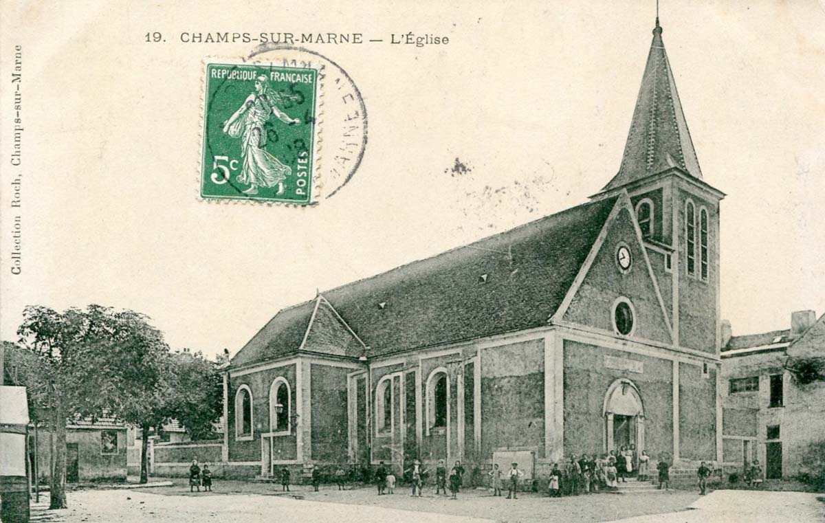 Champs-sur-Marne. L'Église, 1908