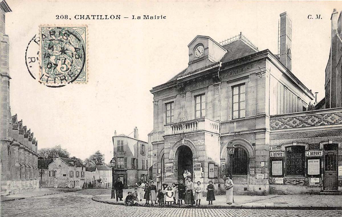 Châtillon. La Mairie, 1908