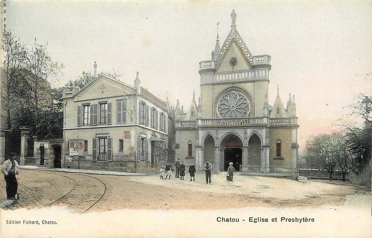 Chatou. L'Église et Presbytère