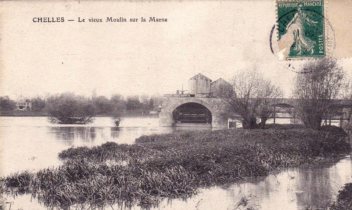 Chelles. Le vieux Moulin sur la Marne