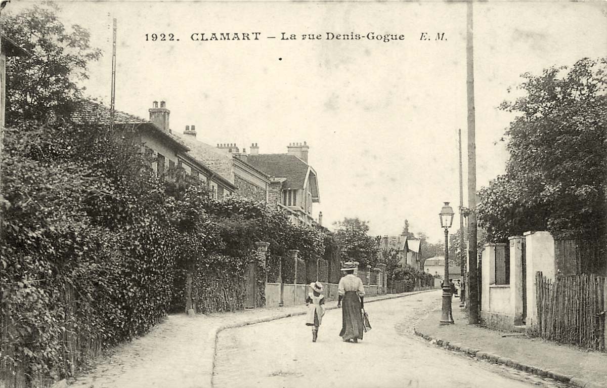 Clamart. La Rue Denis-Gogue, 1915