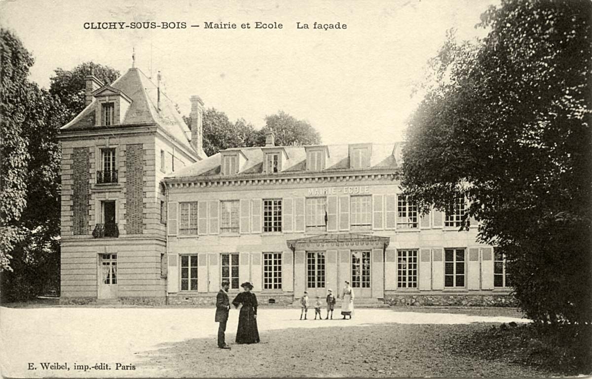 Clichy-sous-Bois. La Mairie et École, la Façade