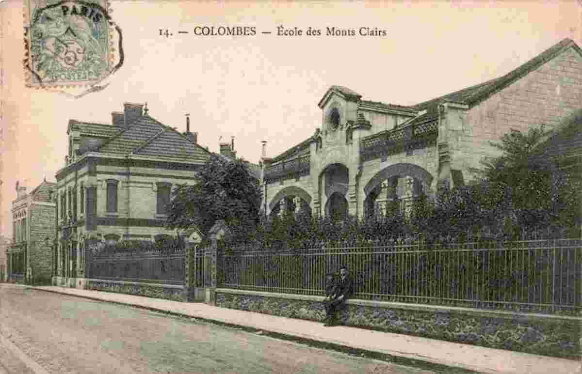 Colombes. École Maternelle sur Rue des Monts Clairs