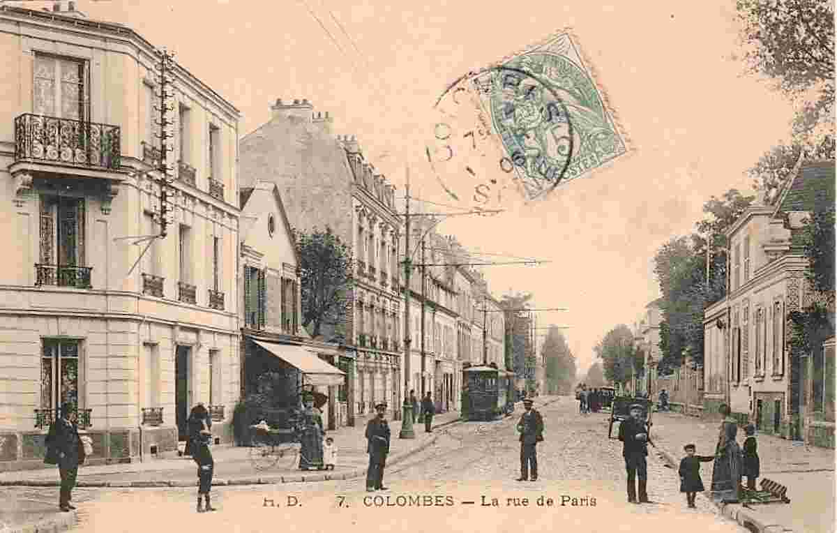 Colombes. Rue de Paris, 1906