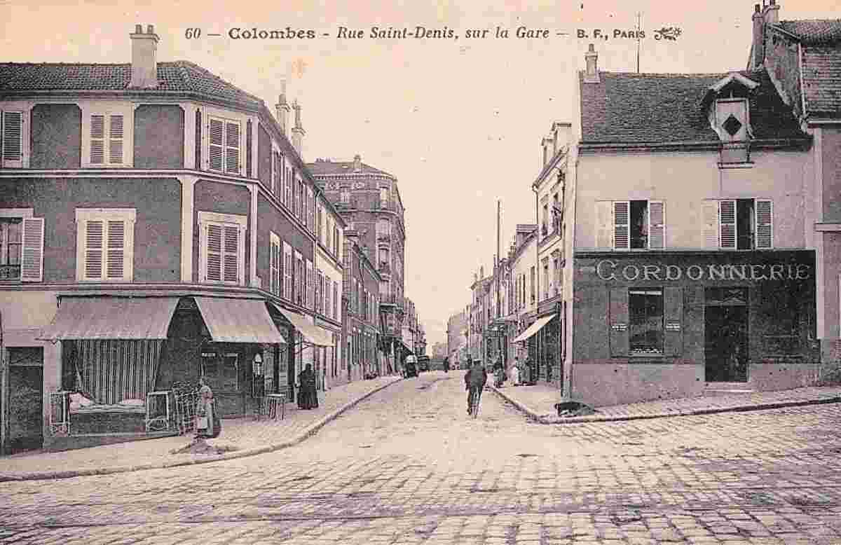 Colombes. Rue Saint Denis, sur la Gare