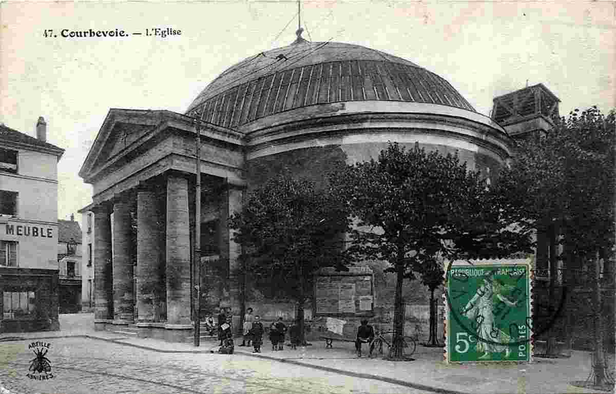 Courbevoie. L'Église, 1913