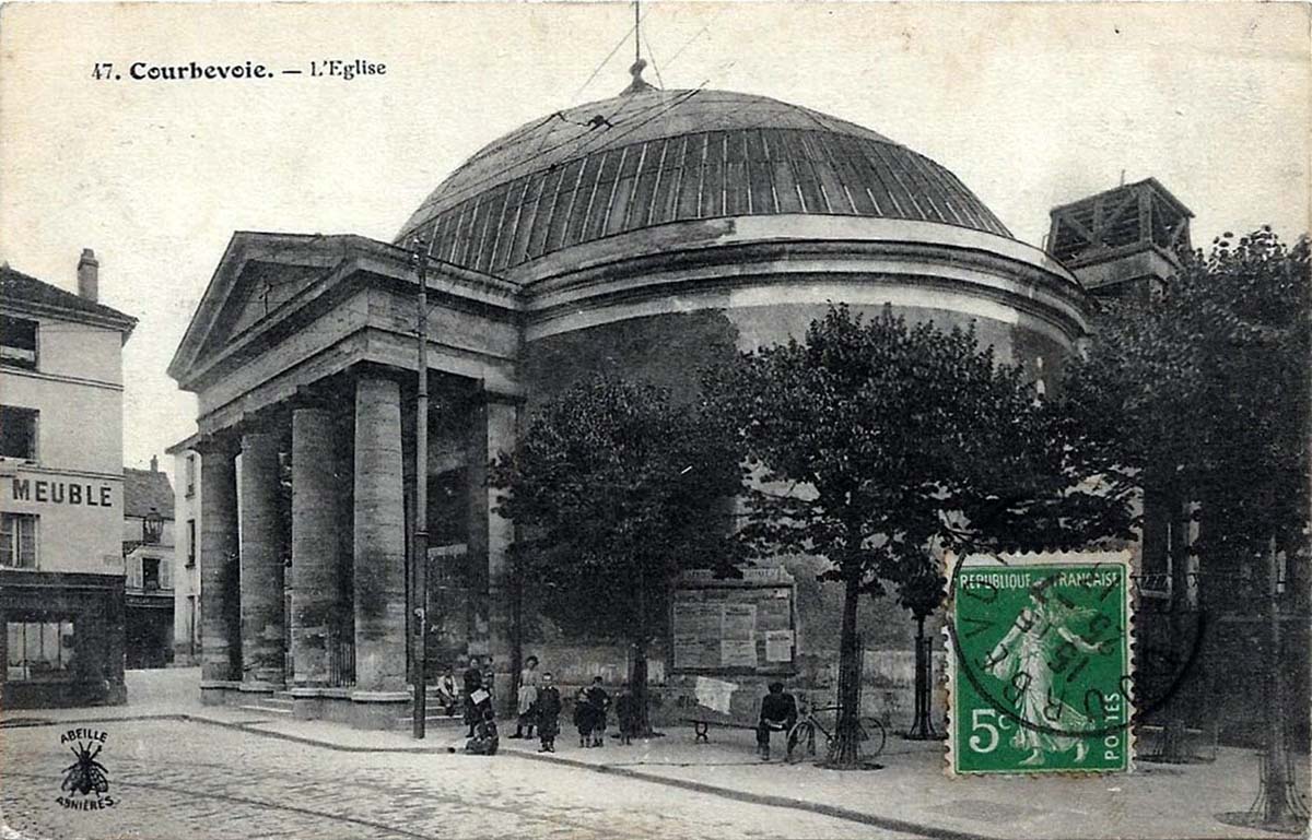 Courbevoie. L'Église, 1913