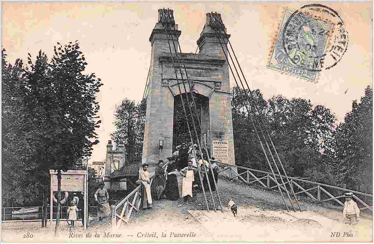 Créteil. La Passerelle, 1905