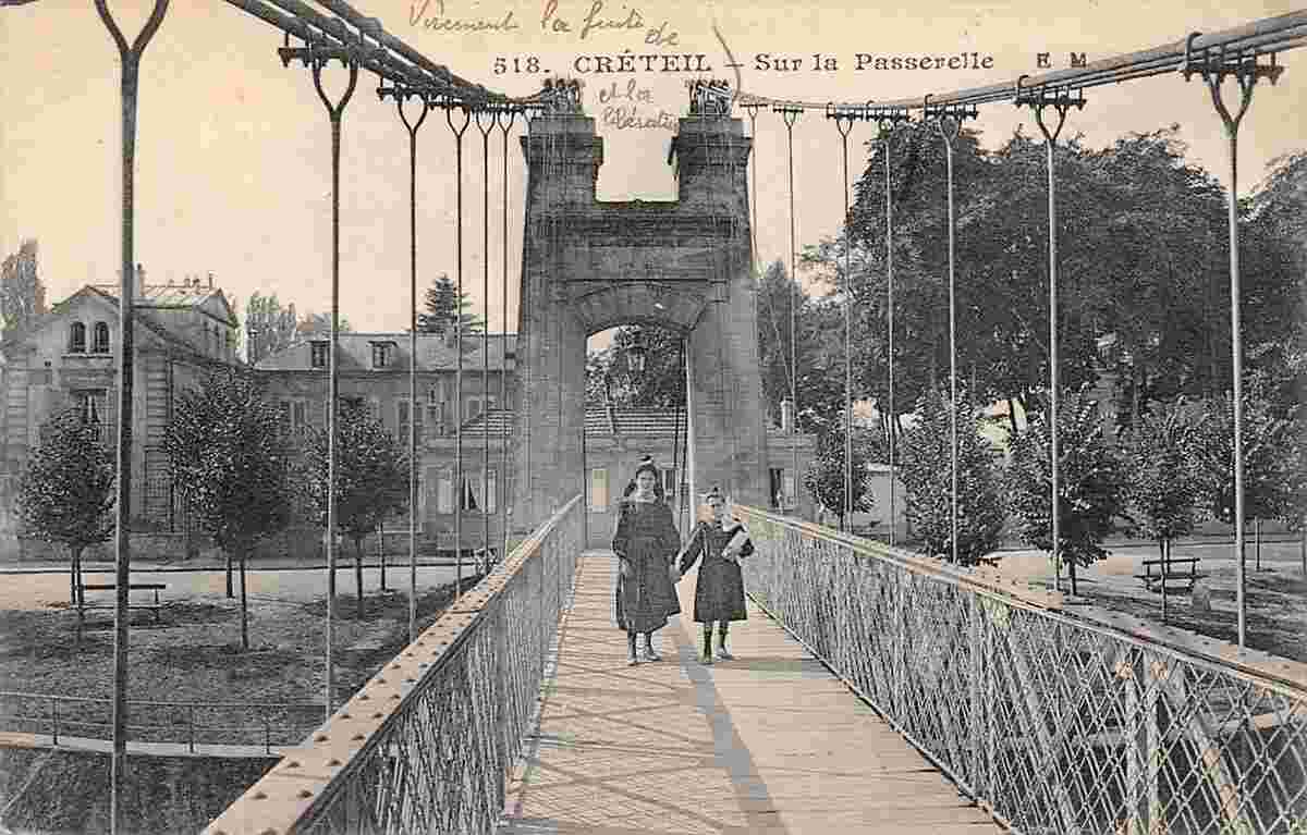 Créteil. Sur la Passerelle, 1910