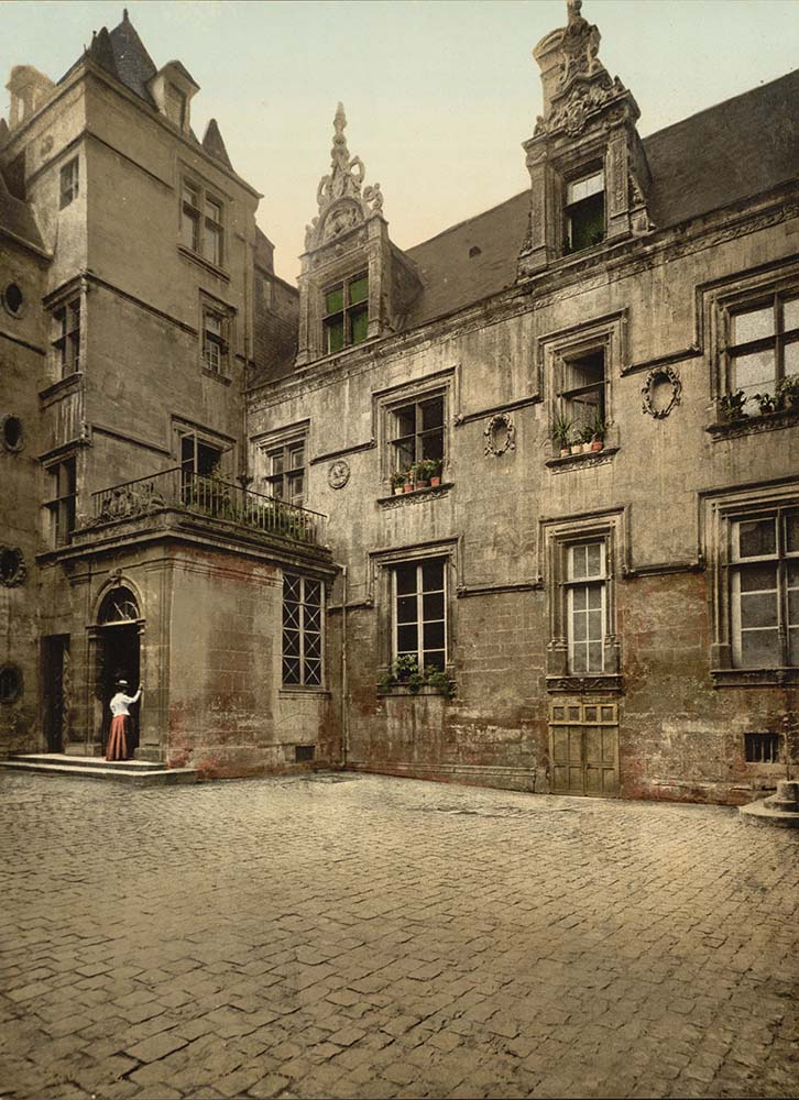 Caen. Ancient house of XVI century, 1890